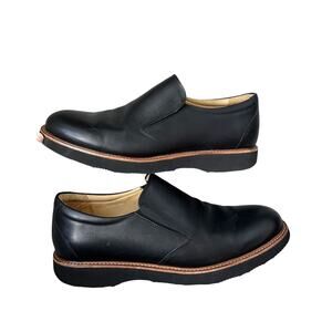 Samuel Hubbard Frequent Traveler Loafer Slip On Black Leather Comfort Size 10.5